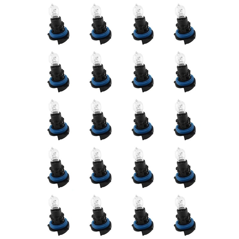 

20Pcs Front Daytime Running Light Bulb With Base 6216F6 89072904 PH24W For Peugeot 3008 5008 Citroen C5 12V 24W