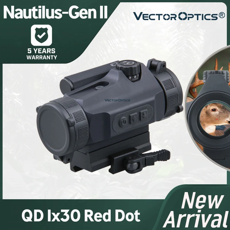 Vector Optics Nautilus 1x30 Qd Genii Tactical Red Dot Sight Auto Light  Sense 3moa Dot Size Picatinny Quick Release Mount - Hunting Riflescopes -  AliExpress
