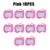 Pink 10pcs