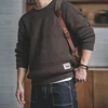 Maden Work Attire Retro Round Neck Thickened Autumn And Winter Sweater Amekaji Loose Knit Men's Clothing 3