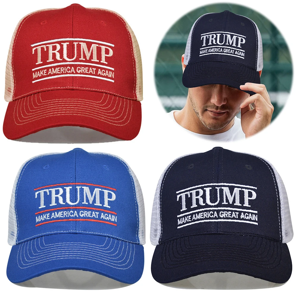Trump Baseball Cap Duck Tongue Hat Adjustable Cycling Caps Make America Great Again 3D Embroidery Hat Breathable for Men Women