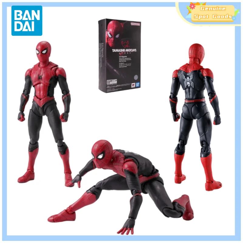 

Фигурки героев аниме Bandai TAMASHII, подлинный SHF Человек-паук, без дороги, для дома, Upgradod, лучший выбор, подарок