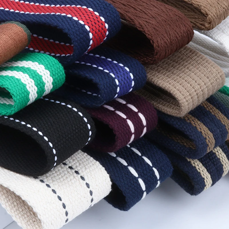 100CM Thickened Shoulder Bag Strap Accessories Pants Decorative Waistband Clothing Accessories Bundled Colorful Woven Strap