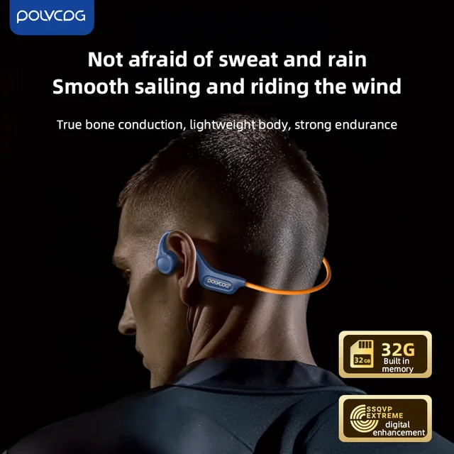 POLVCDG-X15 32G Bone conduction earphone wireless Bluetooth IPX5 sweat resistant golf running and cycling 2