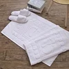Thicken White Floor Towel For Hotel Home,Foot Bathroom Mat,High Quality 100%Cotton Non-slip Water Uptake Bathtub Towels 50*80cm 2