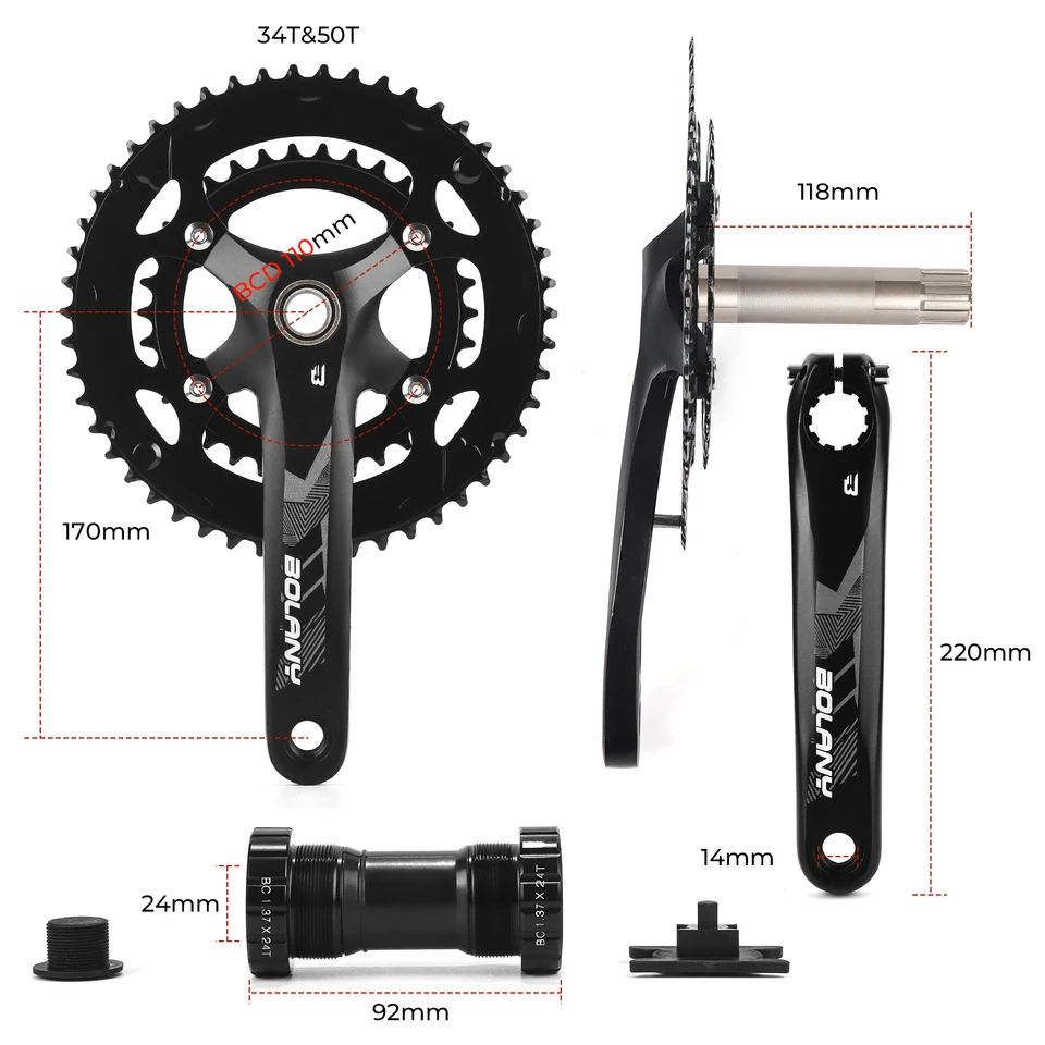 Pédalier Campagnolo Super Record UT Ti Carbon 2x12V LordGun online bike store