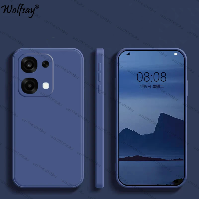 Shockproof Soft Liquid Silicone Back Case - Original Design, Premium Protection Cover in 6.57 Inch Size