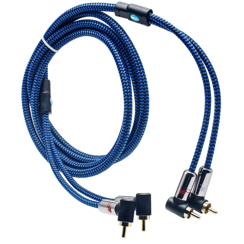 

Audio Cable 2 RCA to 2 RCA for Soundbox AMP DVD TV Angled Dual RCA to Dual RCA OFC Cable Shielding Gold Plating 1M 2M 3M 5M 8M