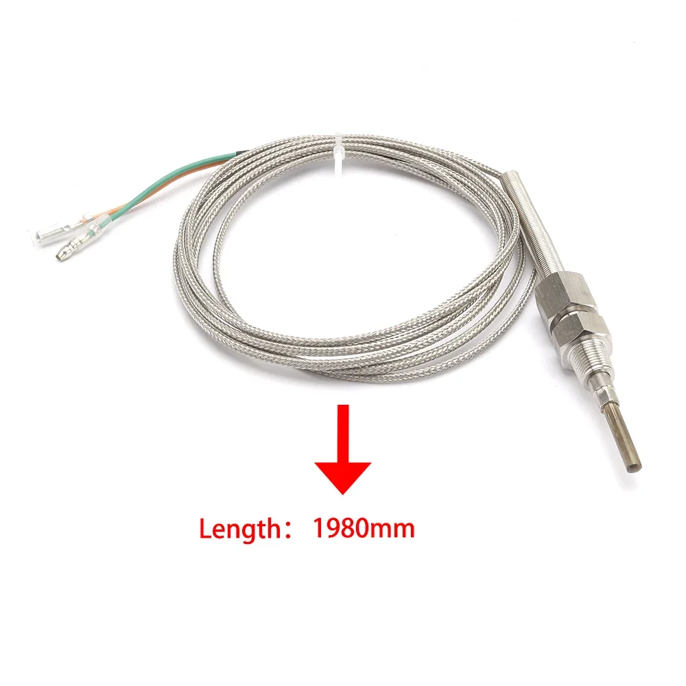 YOMI 2M EGT Sensor K Type Thermocouple Probe Exhaust Gas Temperature Sensor Threads Exhaust Temp BS Temp sensor