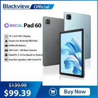 Blackview Oscal Pad 60 Tablet 3GB+64GB Android 12 10.1'' HD+ Display Dual Box Speaker 6580mAh Battery Wifi Tablets PC 1