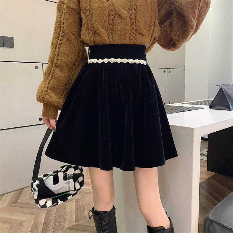 

Black Mini Skirt Summer A Line Skirt for Women Girl Korean Fashion Sexy Clothes Short Clothing Y2k Kawaii Pleated Skirt 2022