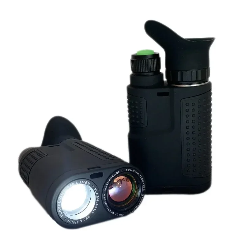 

Uncooled Portable LWIR Infrared Thermal Imaging Night Vision Monocular 384x288 17um with Flashlight for Outdoor, Hunting