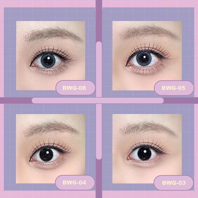 Blinkwave idol lashes U-Shape Tip Girl Group Lashes Black Band for Double Eyelid Lift Clear Band for Natural Look Korean makeup