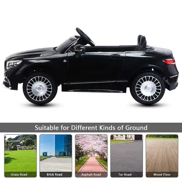 S650 12V Electric Ride On Car with Remote Control Double Door Electric Vehicles For Children 4 Wheels Ride On Car 4