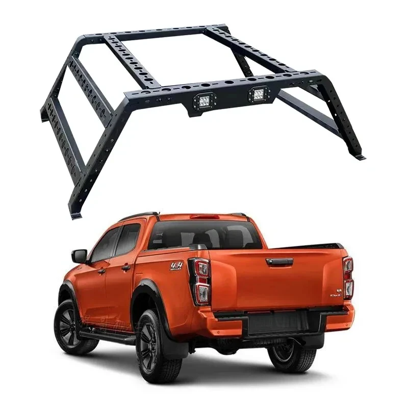 다기능 4X4 스포츠 롤바 유니버셜 조절식 캐리어 케이지 트럭 베드 래더 랙 픽업