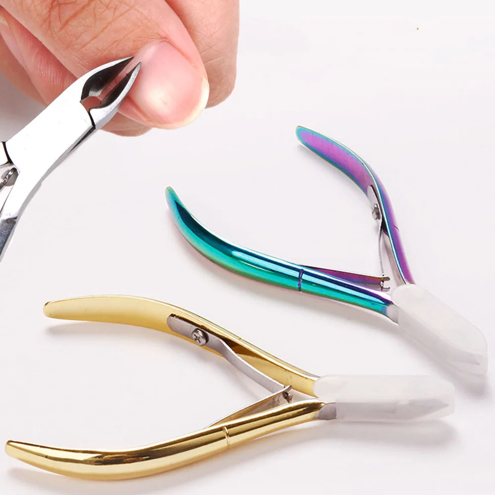 1pc Professional Cuticle Cutter Nail Nippers Scissors Manicure Pusher Pedicure Tong Dead Skin Remover Nail Cuticle Regrowth Tool 1