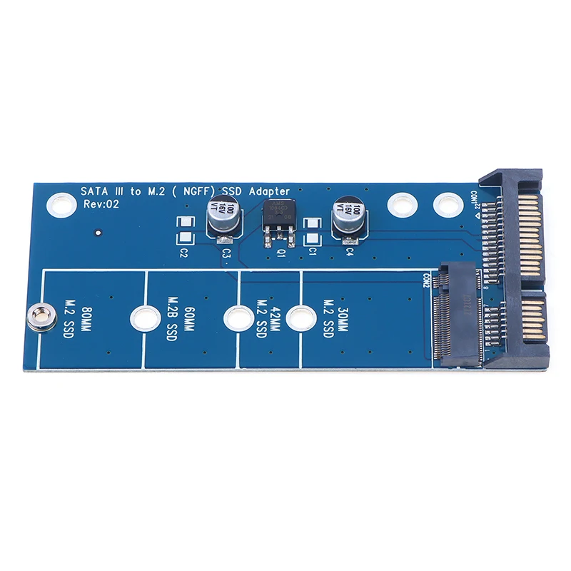 추가 카드 NGFF M.2 어댑터, M2 SATA3 라이저 M.2-SATA 어댑터, SSD M2-SATA 확장 카드 B 키 지원, 30mm, 42mm, 60mm, 80mm