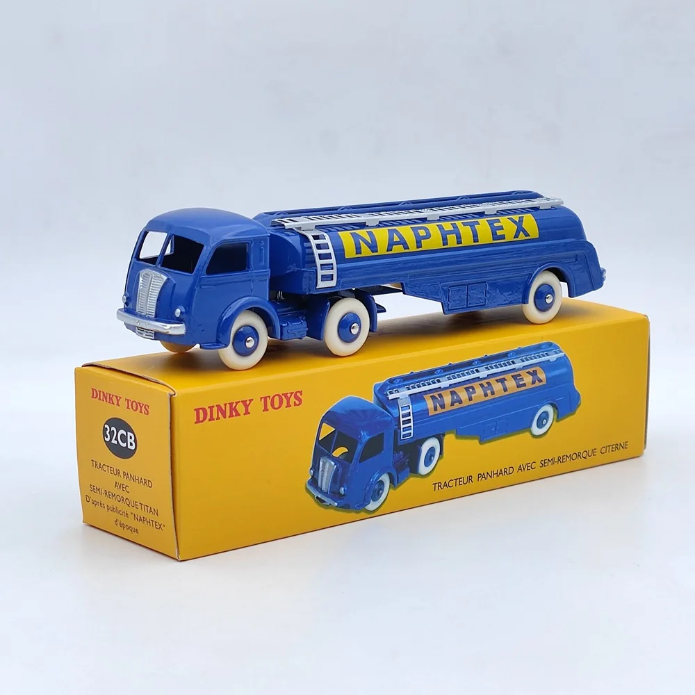Jouet DINKY TOYS Atlas #32CB - Camion Citerne Panhard Naphtex, En Boîte, Occasion
