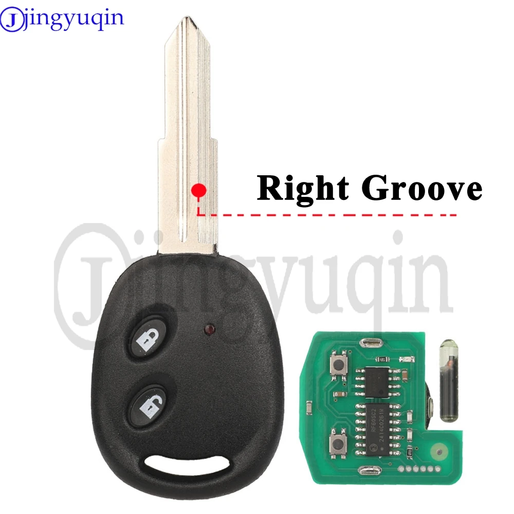 Jingyuqin rk940eut 433mhz fsk id48 chip fernbedienung autos chl üssel für chevrolet aveo daewoo spark matiz 2 tasten schlüssels teuer anhänger – Detail 2