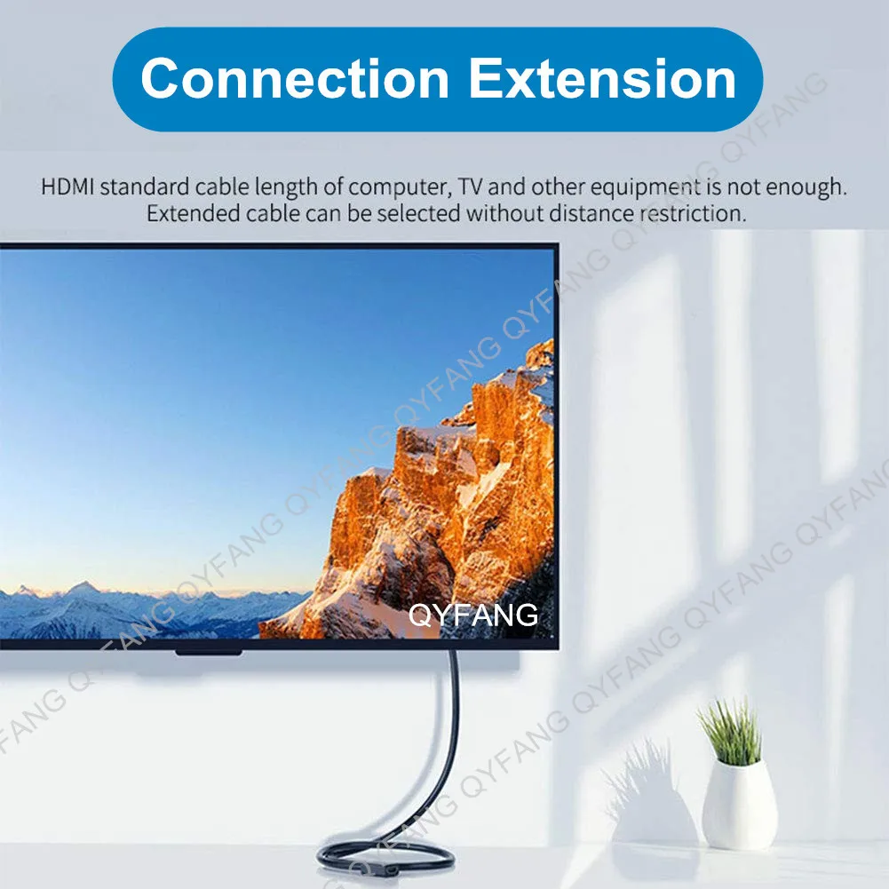 HDMI-compatible 2.1 Extension Cable 8K HDMI-compatible Male to Female Cable for PC TVBox Projector Extender hdmi cable hdmi extender