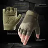 1 Pair Paratrooper Half Finger Tactical Gloves for Men Special Forces Fans Outdoor Sports Cycling & Mountaineering 4