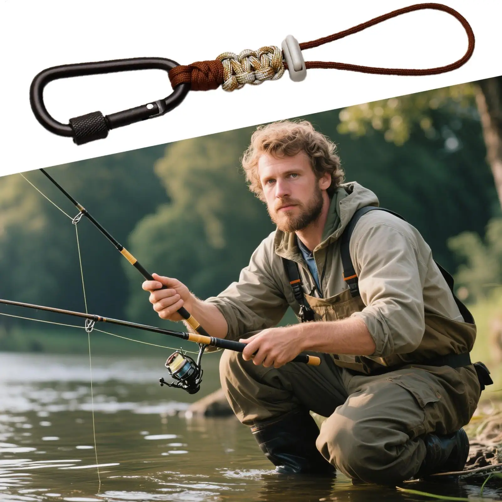 Carabiner Keychain Backpack Keychain Carabiner Hooks Heavy Duty Stroller Hook Key Holder Backpack Lanyard anti-lost buckle hook