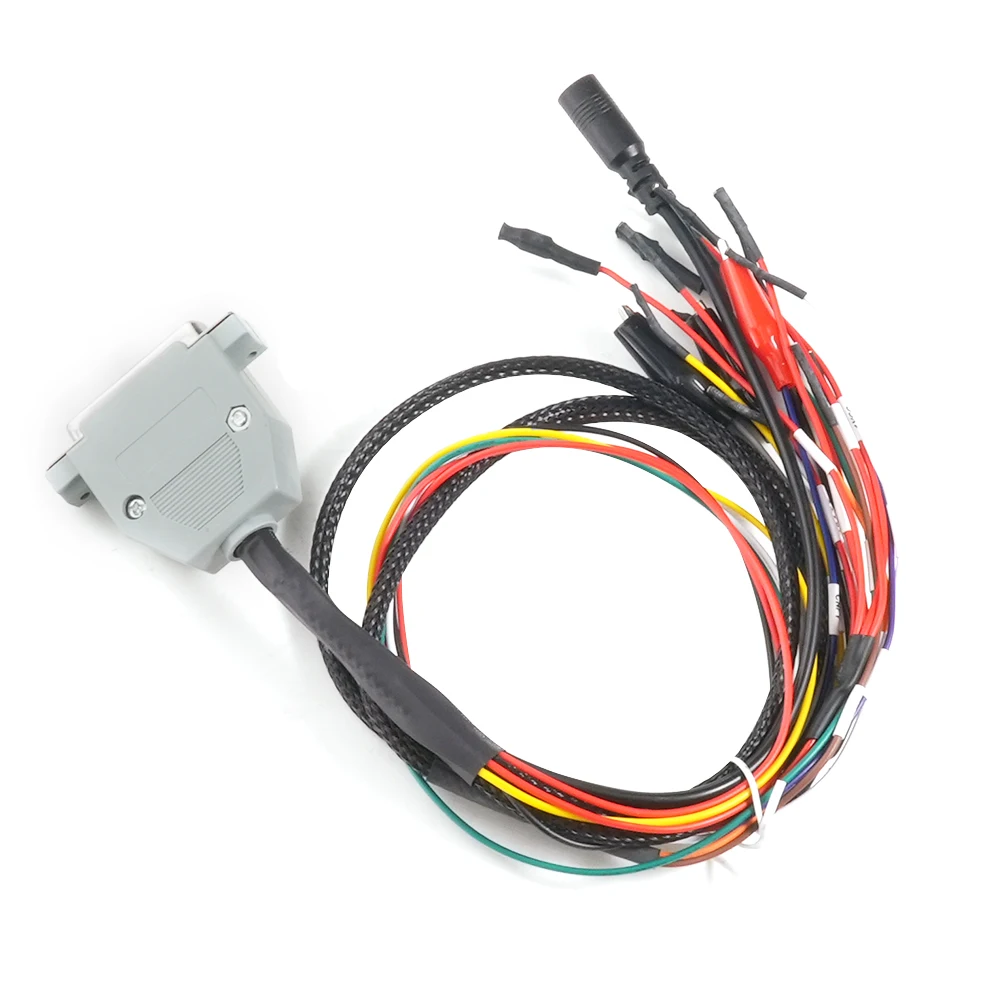 ECU Bench Pinout Cable with 3 LED LIGHTS for PRO J2534 VCI Read and Write ECU BATT VCC KLINE CAN-L CAN-H