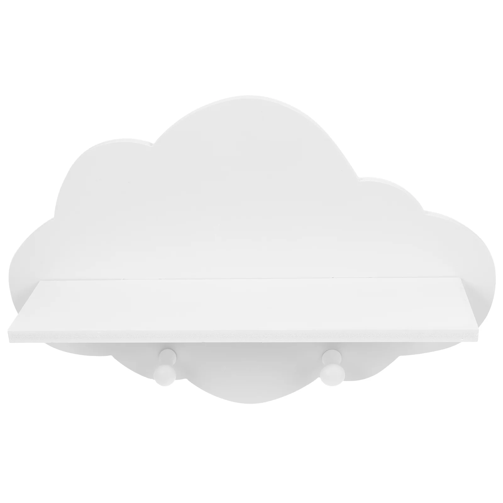 

Wall Mounted Floating Shelf Wooden Cloud Shape Wall Shelf for Home Living Room Bedroom Decor 1pc ( White )