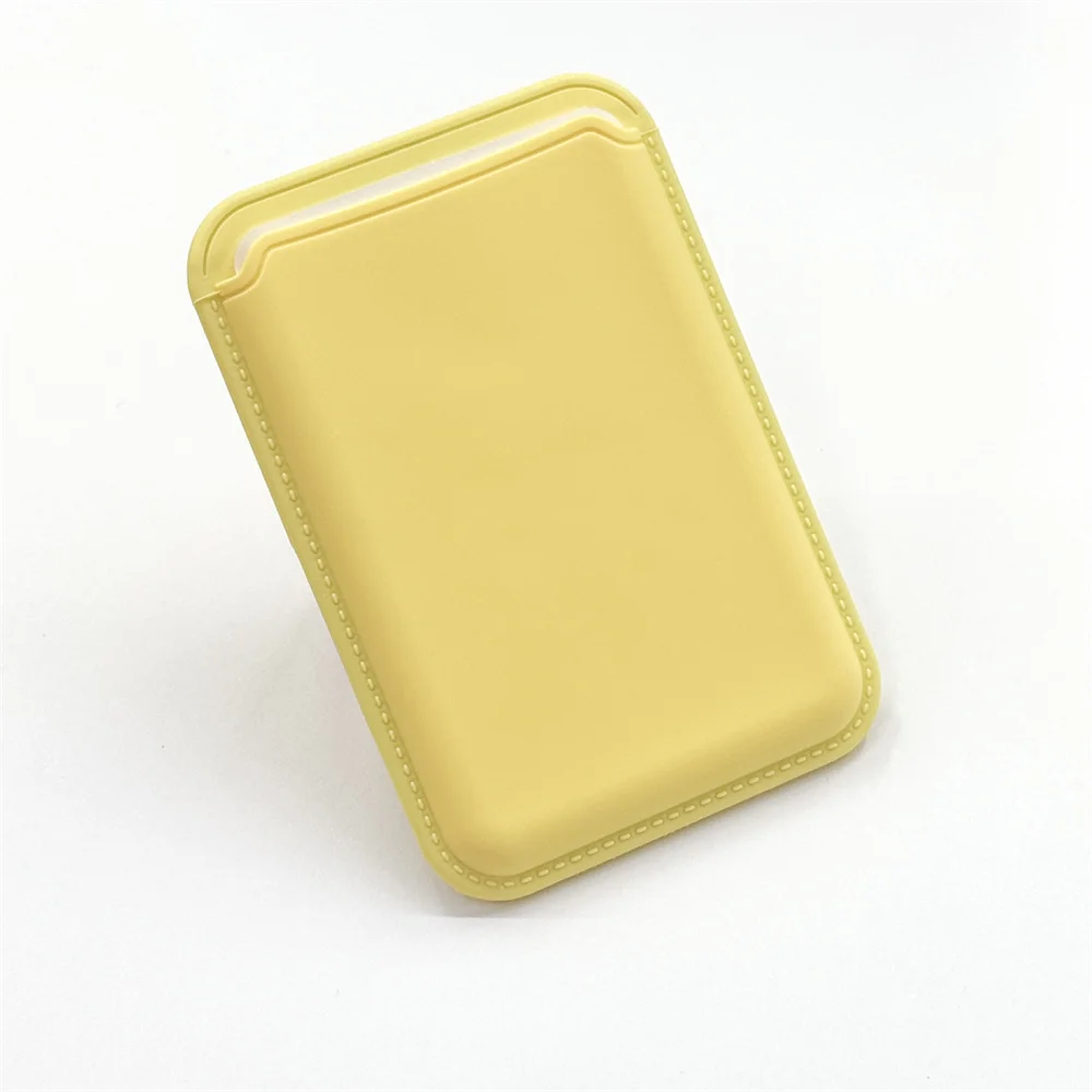 Magnetic Silicone Card Holder Wallet Case