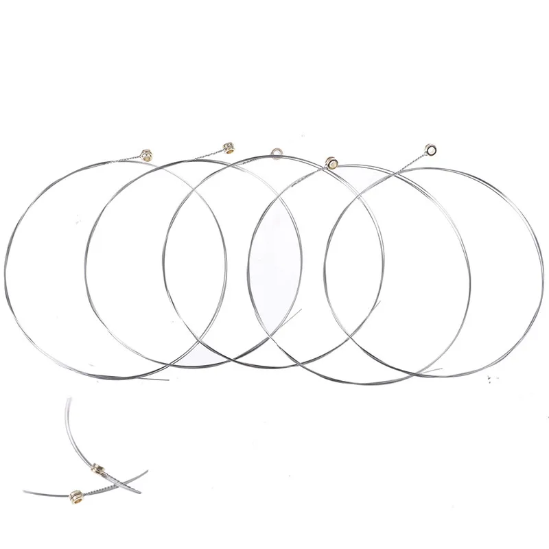 

5Pcs Great Tone And Good Performance Steel String Folk Guitar Two String Guitar String For Acheiving A Folk Music