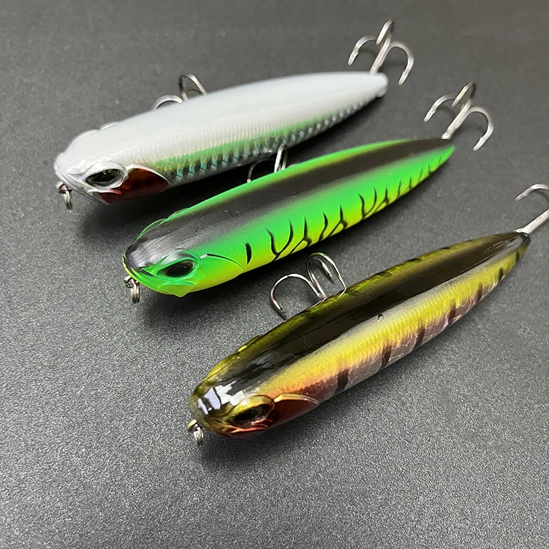 Topwater Pencil Fishing Lures Floating Walk the Dog Plastic Swimbait Wobbler Artificial Hard Bait Fishing Equipment 100mm 13.5g