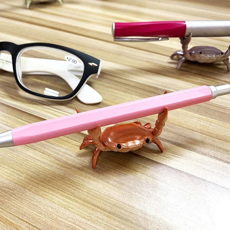 

Easy to Hold Useful Weightlifting Crab Pen Holder Bright Color Crab Pen Holder Simulation for Students