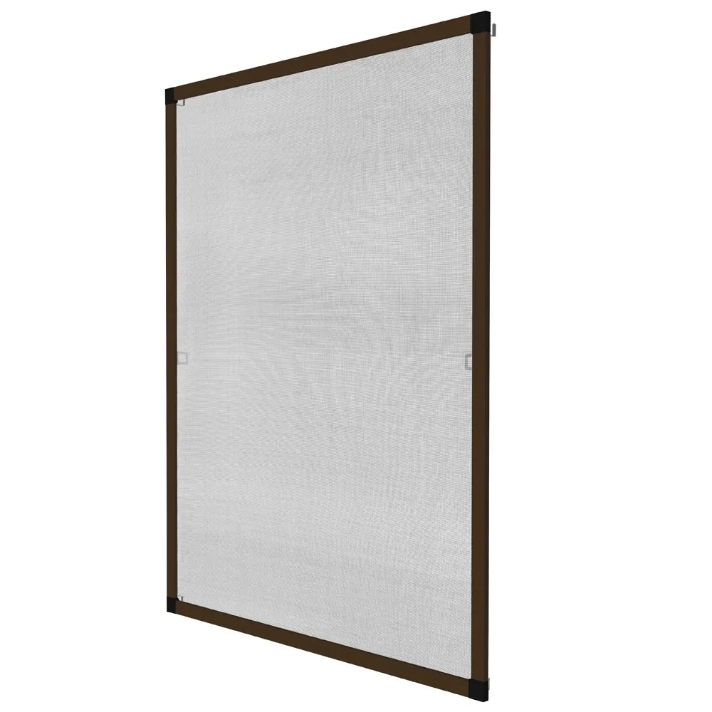 Tectake Mosquito Net For Window Frame 130x150 Cm Brownaluminum Frame