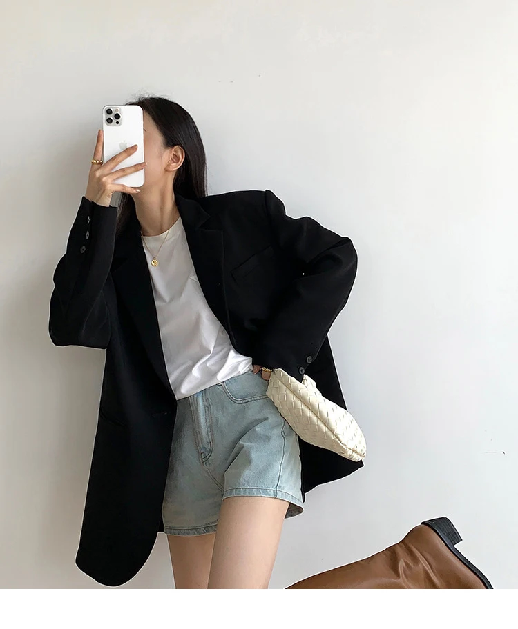 Jaqueta de Escritório Goplus Terno Feminino Senhoras Primavera Cabolsas Blazer Preto Oversized Jaquetas Colbert Dames Jas Chaqueta Mujer C60097 14 Online shopping