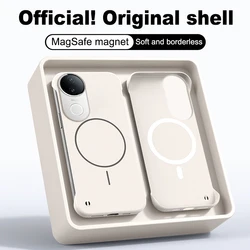 Sleek Frameless Magnetic Case - Ultra Thin PC Cover for Vivo iQOO Neo11 (China) (White)