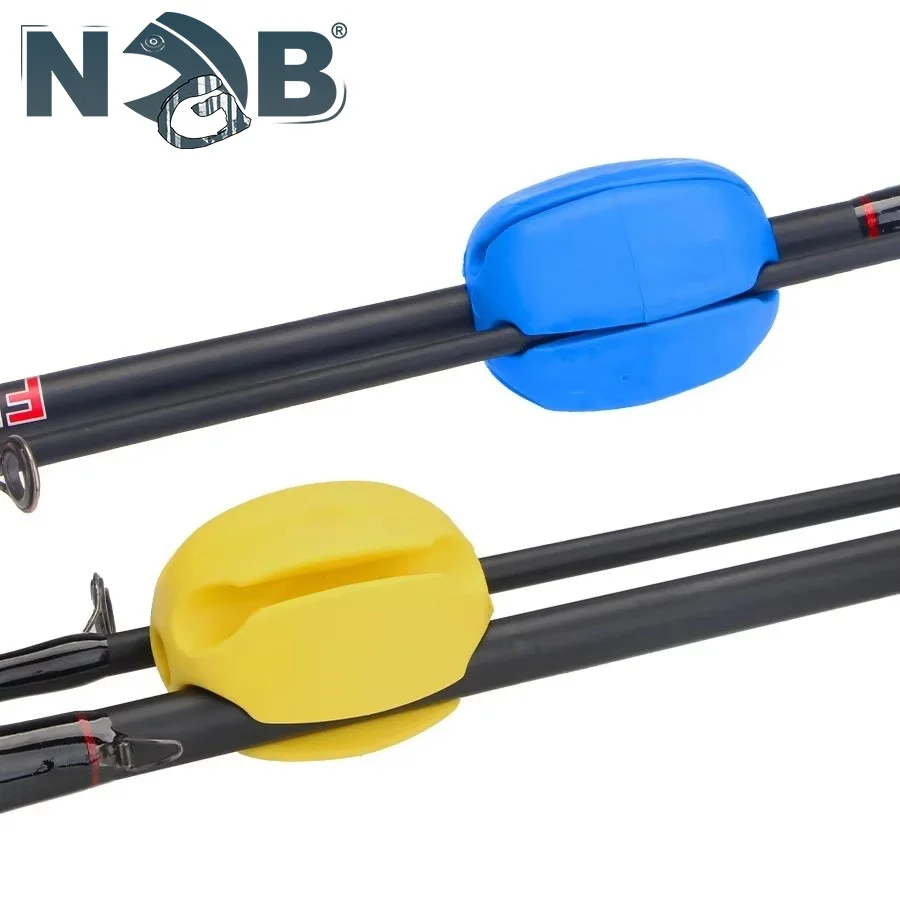 NGB 1PC Angelrute Feste Kugel Silikon Anti-Kollision Schutz Locken Stange Clip Stopper Langlebig Karpfen Angel zubehör