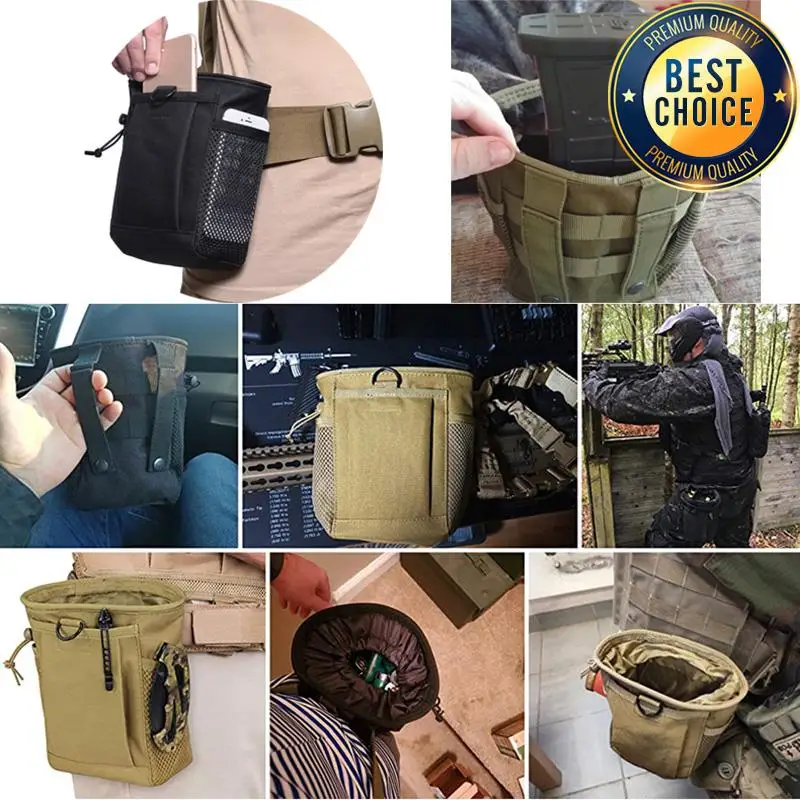 Outdoor Portable Recycling Bag 600D Nylon Molle Pouch Climbing Hanging EDC Gear Waist Sports Hunting Training Tactical Bag 3
