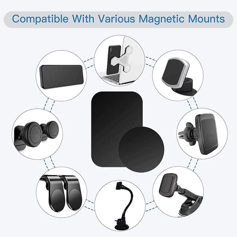 Magnetische Metallplatte für Autotelefonhalter Universal Eisenblech Disk Aufkleber Halterung Handy Magnetständer für iPhone Samsung – Detail 3