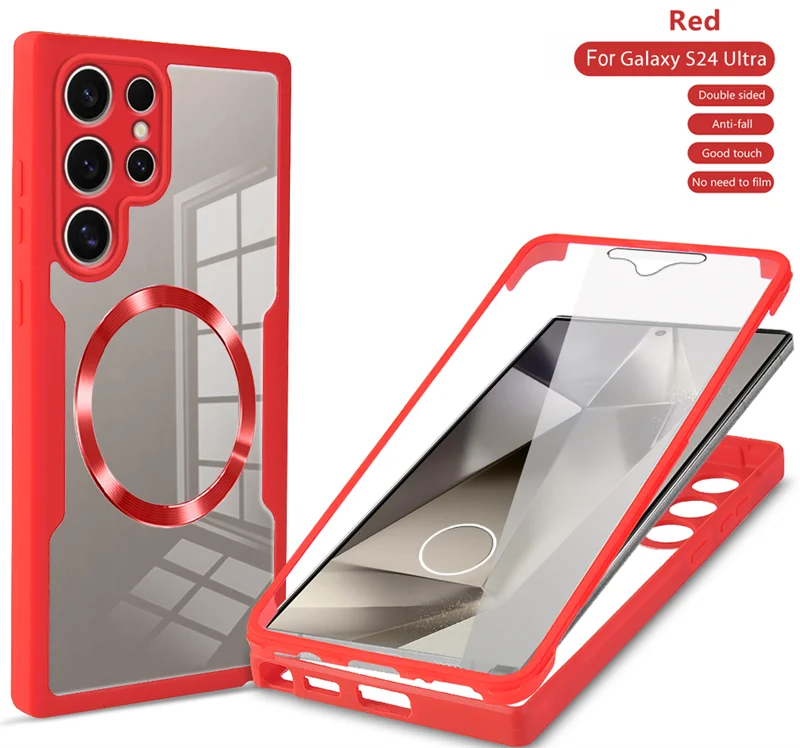 Magnetic 360° Dustproof Phone Case with Integrated Screen Protection