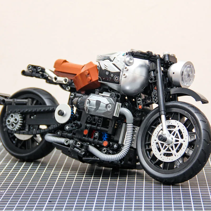 Motorcycle Model Building Blocks DIY Kit For Creative Decor