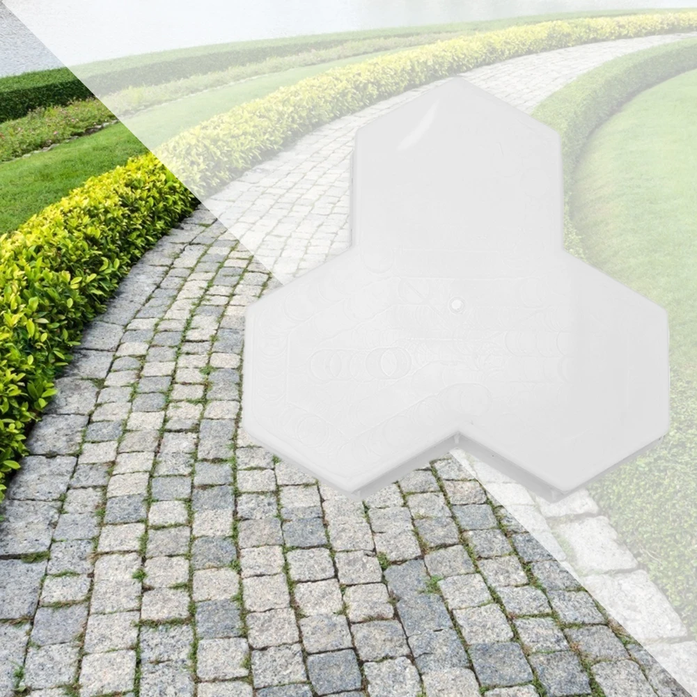 DIY Plastic Pathway Pavement Mold Maple Leaf Path Walk Maker Paving Brick Mould Paving Cement Brick Stone Road Concrete Molds