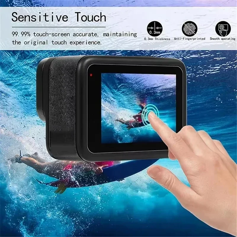 Tempered Glass Screen Protectors For GoPro Hero 13 12 11 10 9 Camera