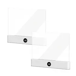 Portable LED Reading Night Light Bookmark Lamp for Bed, Car, and Travel - Brighten Your Reading Experience (White 2pcs)