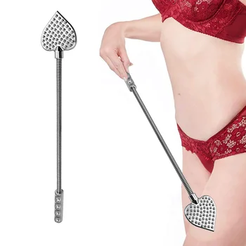 Stainless Steel Rivet Spanking Paddle Slave Riding Crop for Adults Sex Play Sexual Abuse Whip Flirting Fantasy Adult Toy SM Tool 3