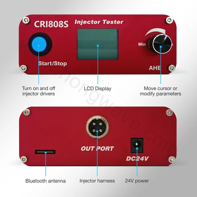 CRI808S KW608 Common Rail Injector Tester Electromagnetic Piezoelectric Injection Test Equipment Machine AHE Diesel Repair Tool