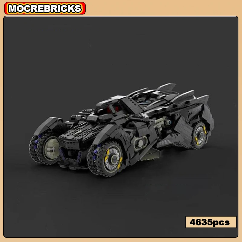 

Конструктор MOC, серия супер-машинок, акхэм, рыцарь, летучая мышь, колесо, неваляшка, автомобиль, Сборная модель, Детский конструктор, игрушки, подарки