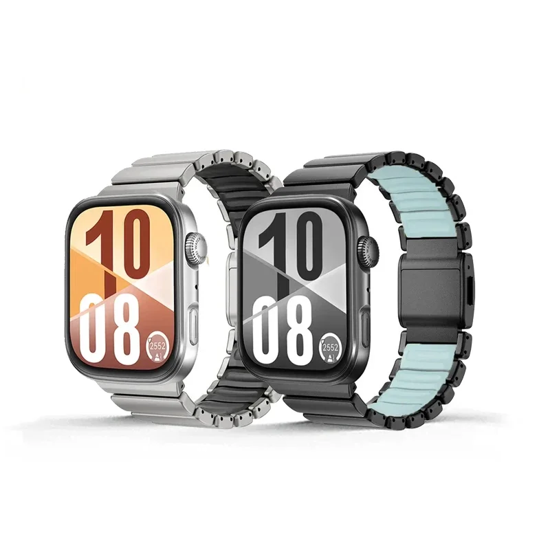 Titanium Metal Silicone Magnetic Band - Sport Strap Rubberband Accessories