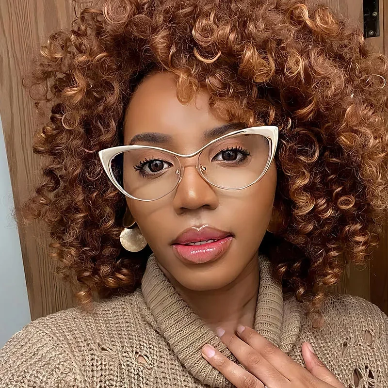 

Cat Eye Glasses Frame Women Eyeglasses Frames For Women's Vintage Female Spectacle Eyewear Optical Anti Blue Light Prescription