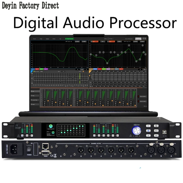 Wholesale professional digital audio processor ADSP-21571 digital DSP processor FIR 512 speaker manager with EQ audio system PC 2