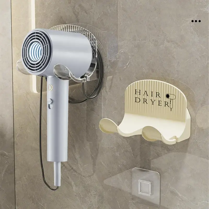 

Hair Dryer Holder Wall Mounted Hair Straightener Dryer Hair Stand Bathroom Organizer Punch-Free Hair Dryer Organizer for Toilet